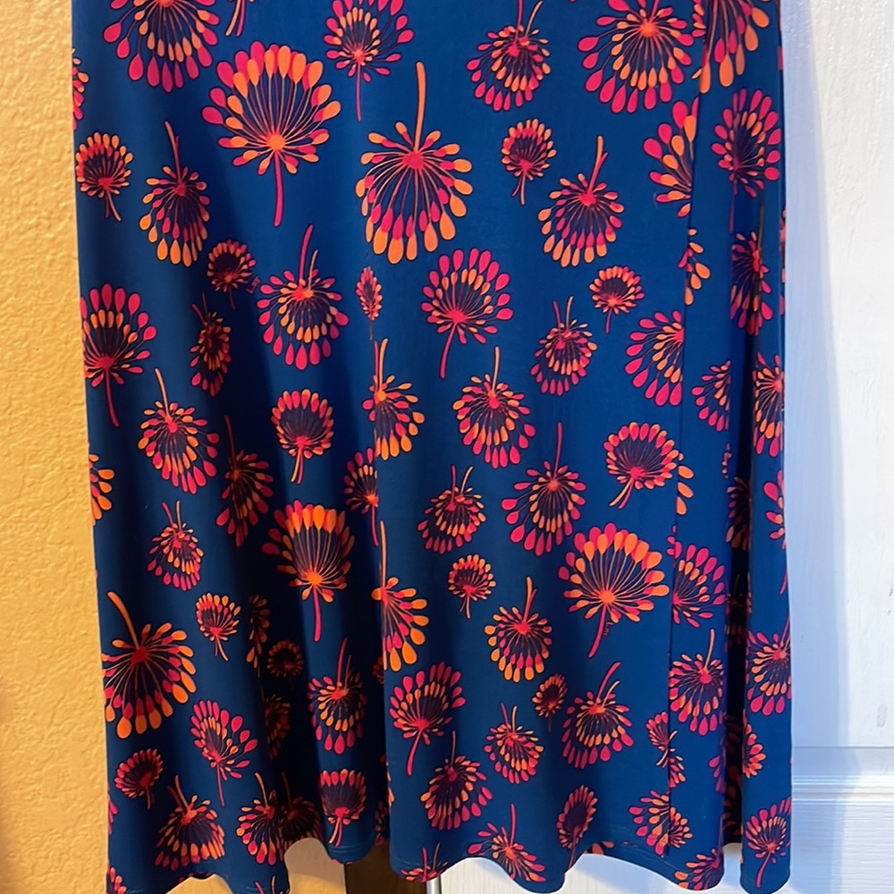 Flower Pattern Collared Dress - Picture 3 of 6